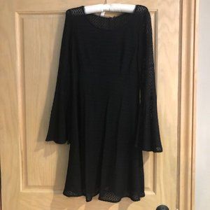 Nanette Lepore Black Dress with bell sleeves